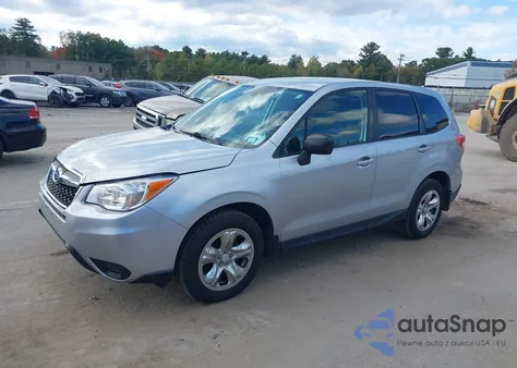 2014 Subaru Forester 2.5I z USA, uszkodzony, nr VIN JF2SJAAC1EH467555